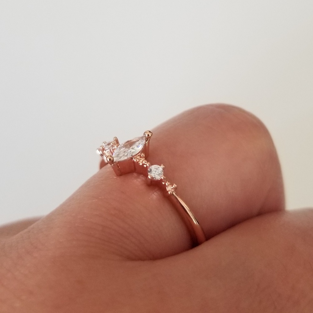 HOST PICK!!!🌹Rose Gold Marquise Ring - Picture 7 of 7